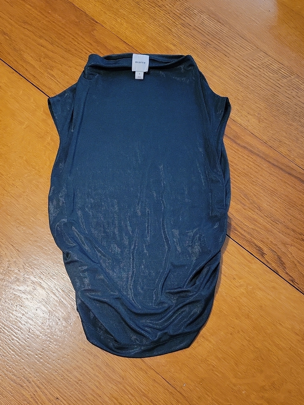 Maeve Black Shimmer Sleeveless Tank